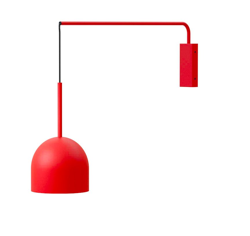 Nowoczesna wisząca lampa ścienna Rio Arm w kolorze terracotta