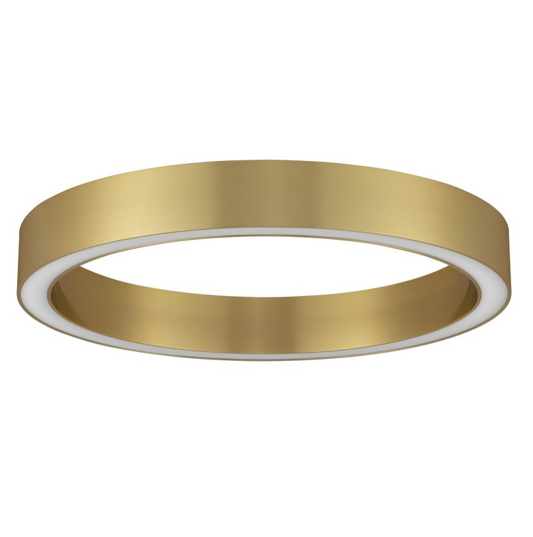 Plafon sufitowy LED Tovia 60 w kolorze złotym z pierścieniowym światłem