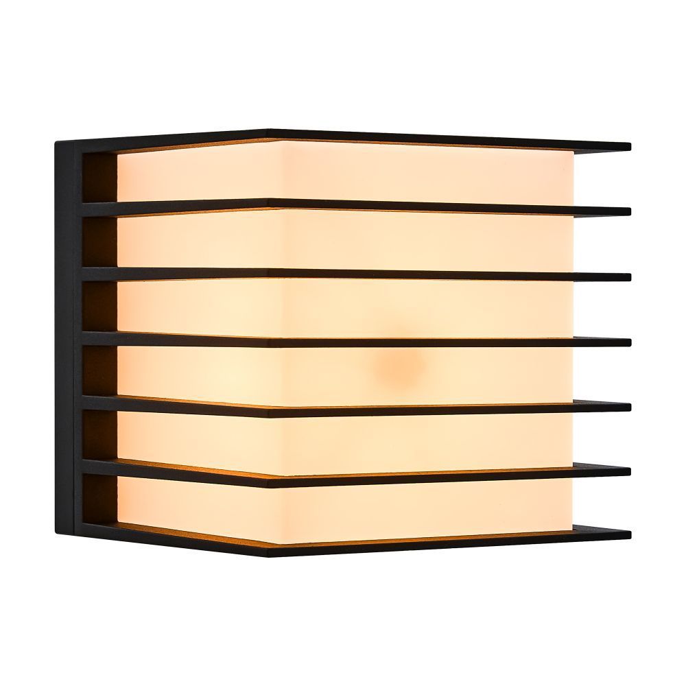 Lampy Nordlux Czarny zewnętrzny kinkiet Fluctus 13 o klasie szczelności IP44