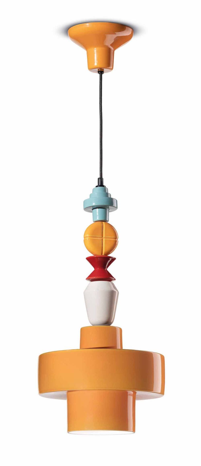 Wisząca lampa Lariat C2530 w kolorze pomarańczowym