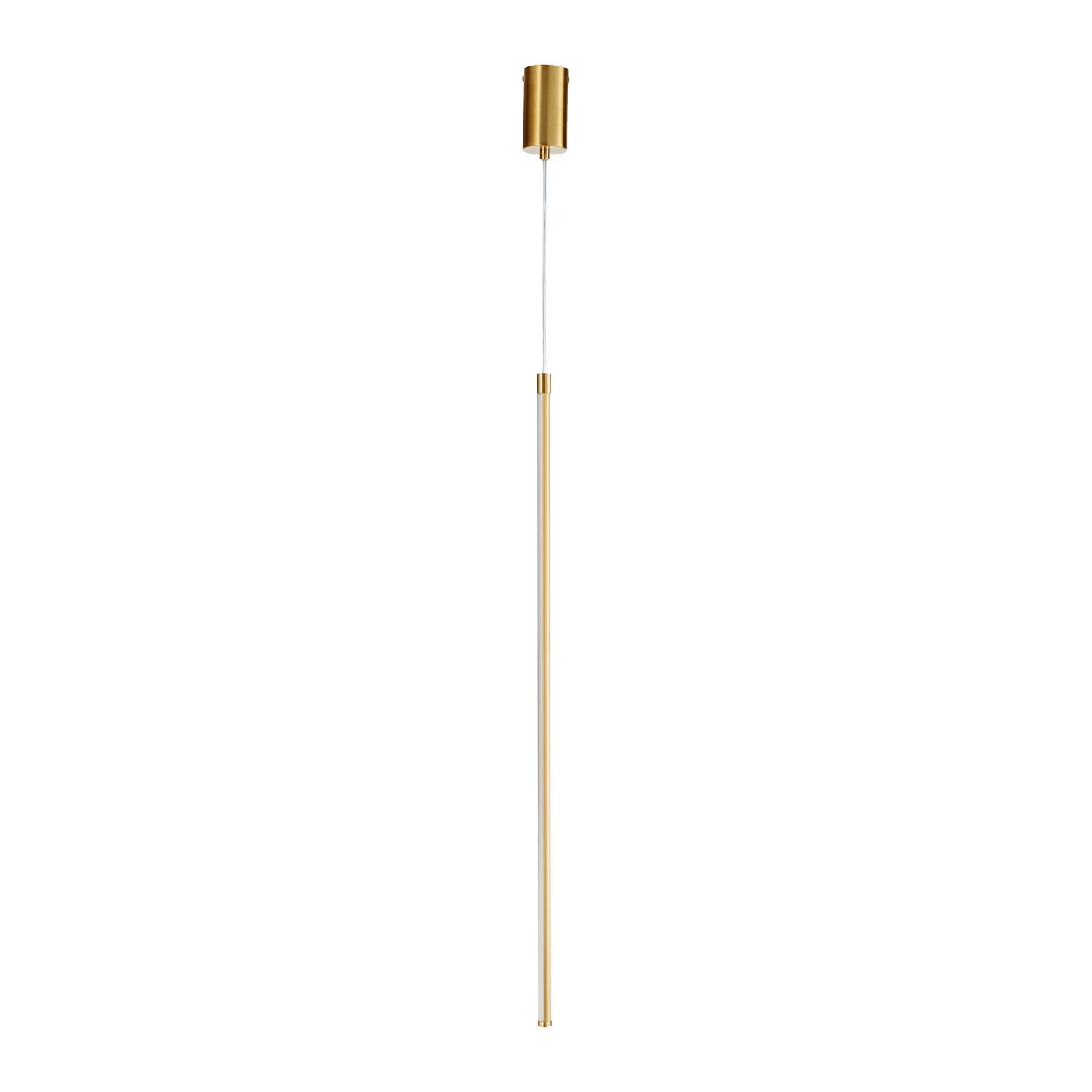 Złota lampa wisząca Sparo o długości 100 cm, idealna do sypialni