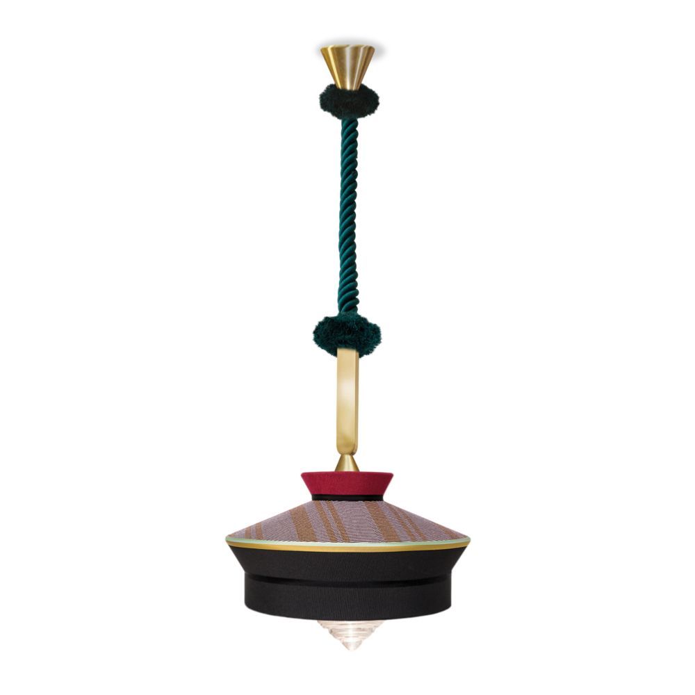 Lampy Contardi Calypso So Martinique Outdoor w kolorach czerni i czerwieni