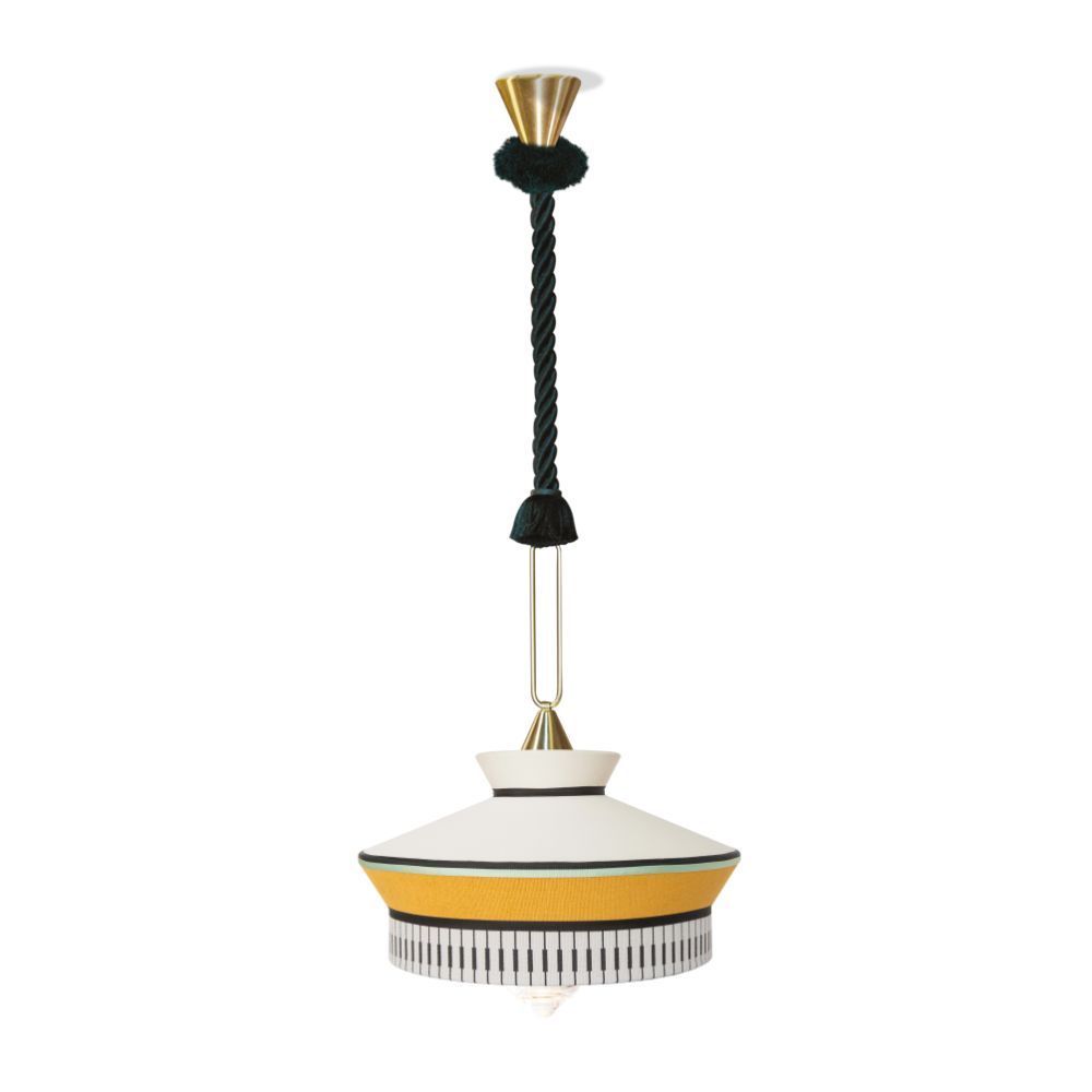 Żółta lampa wisząca Calypso So Martinique