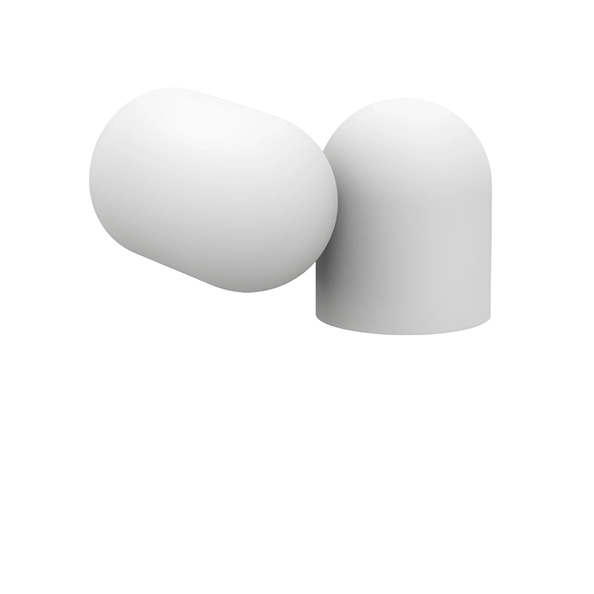 Biały kinkiet Ios z możliwością regulacji klosza