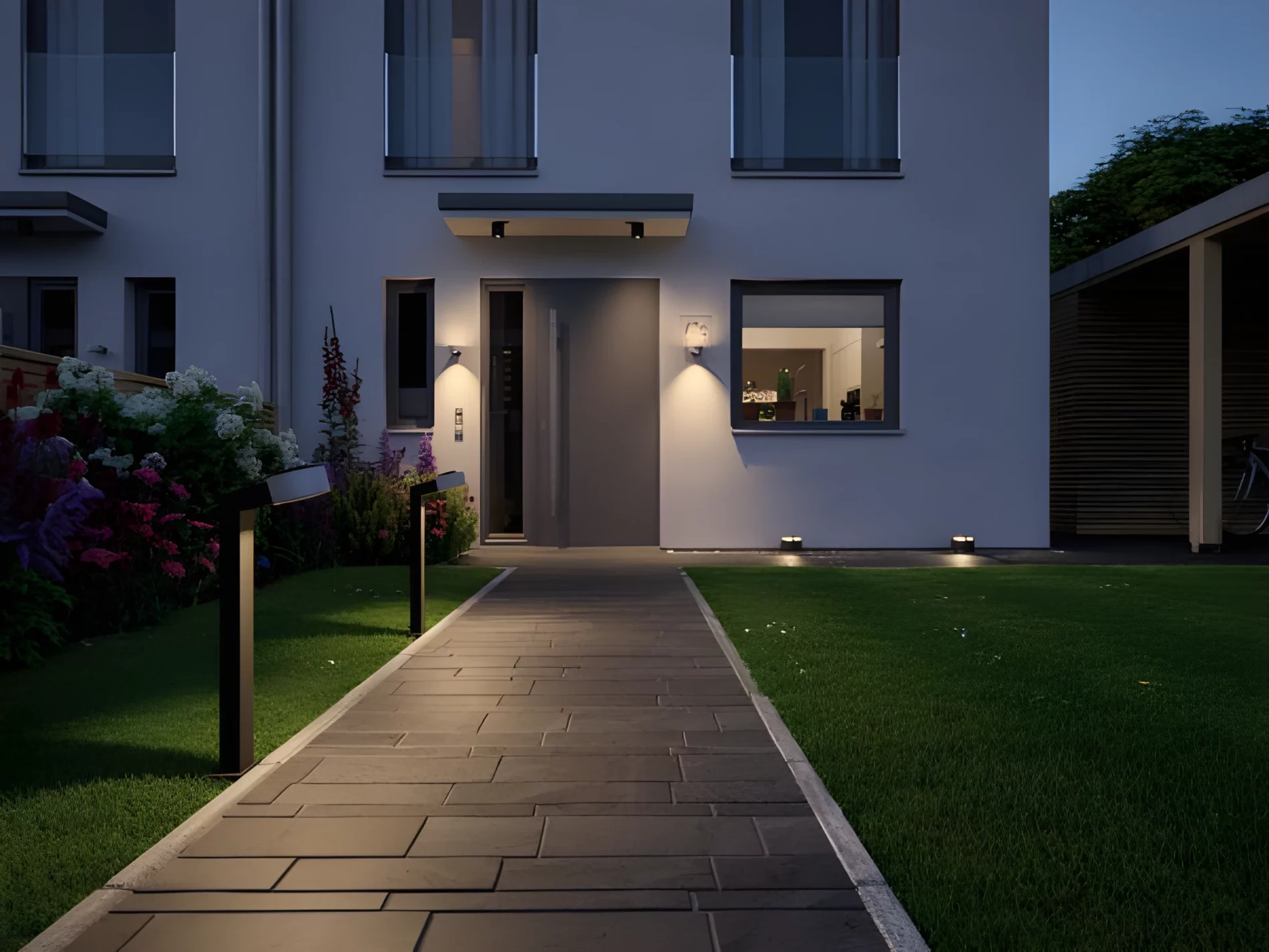 Zewnętrzna lampa podłogowa Plug&Shine na taras