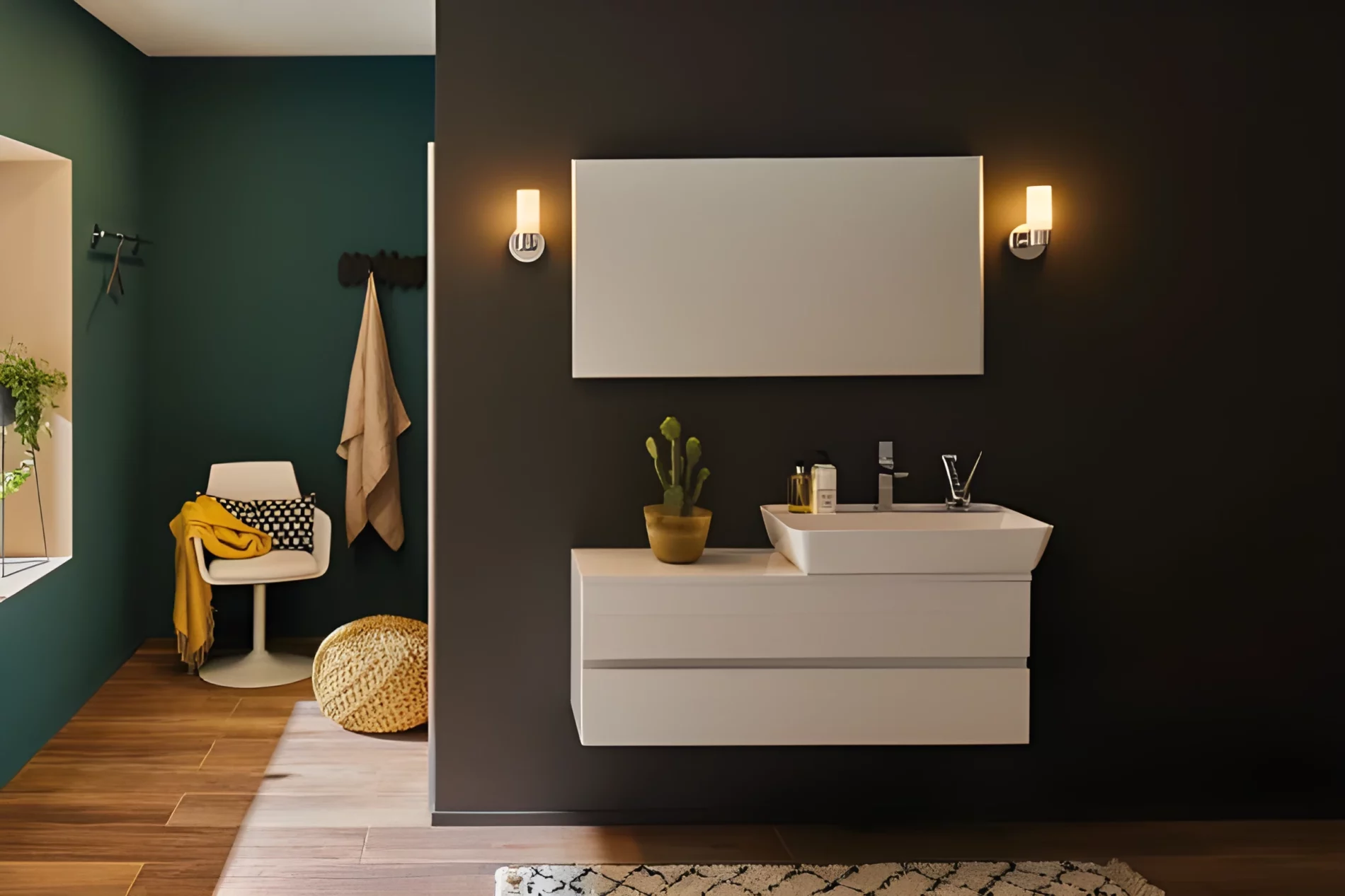 Kinkiet Eleon do salonu lub łazienki