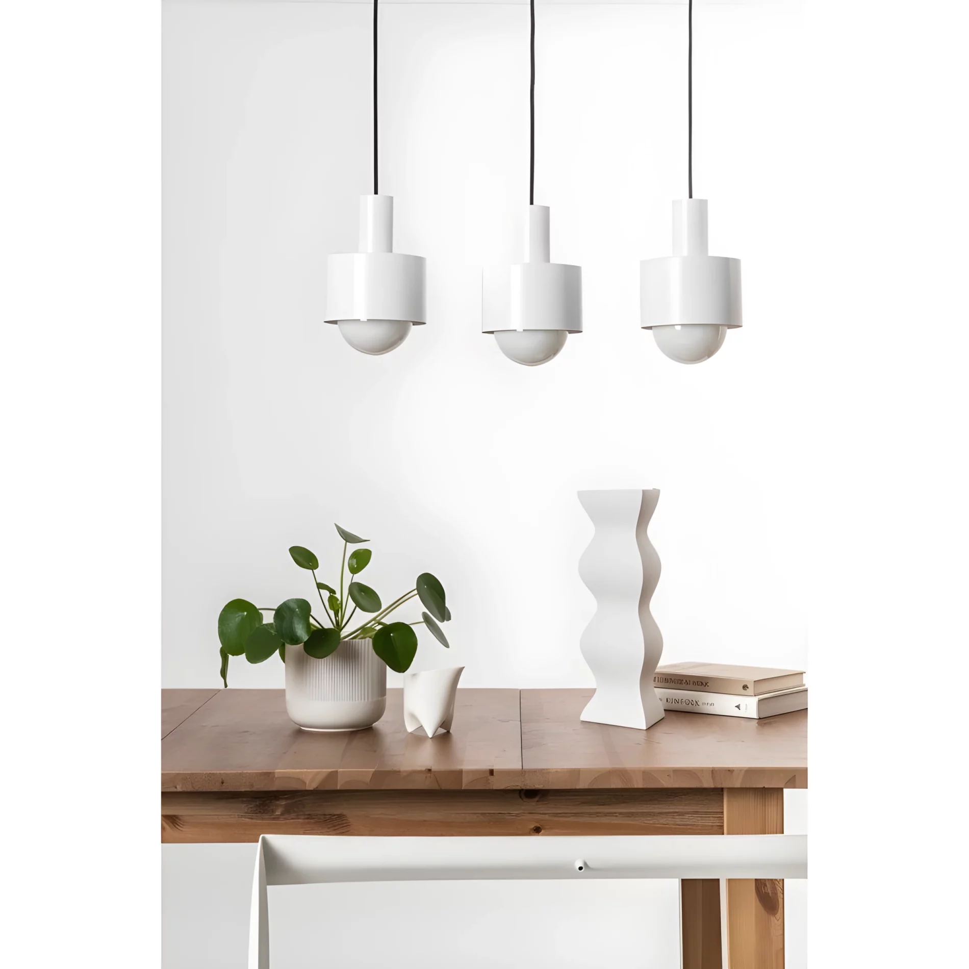 Lampa wisząca Enkel nad stół w jadalni