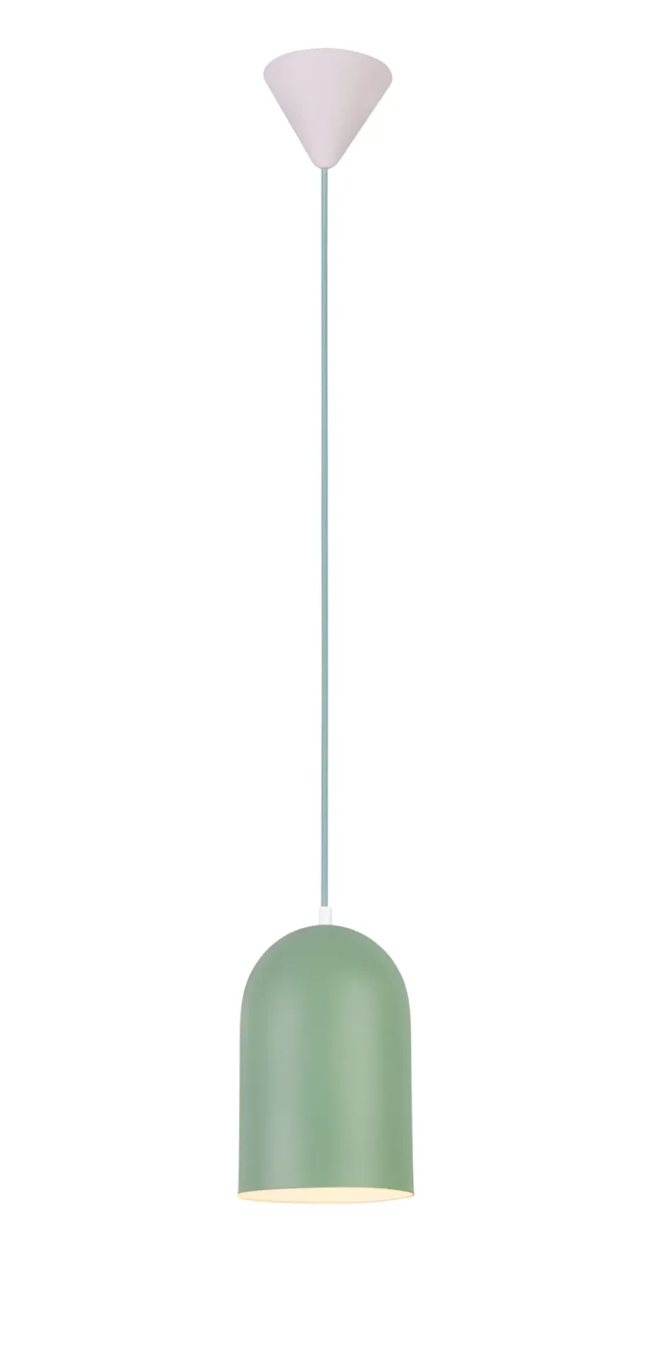 Zielona lampa wisząca Oss - z podłużnym kloszem