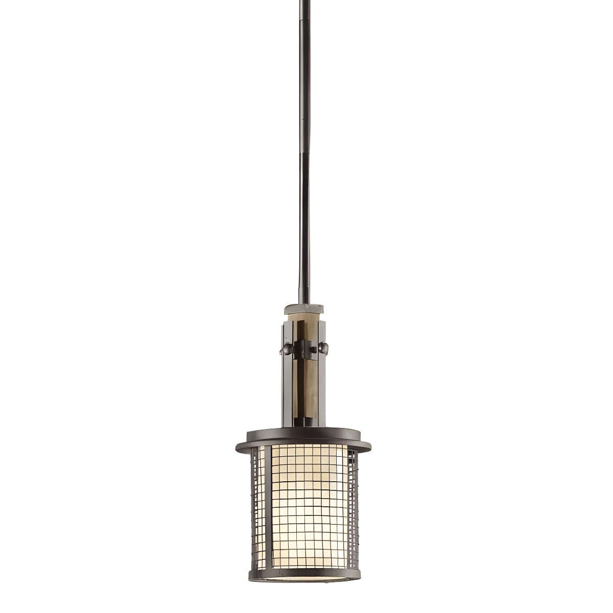 Lampa wisząca Ahrendale - kolor beżowy, brązowy - KL/AHRENDALE/MP