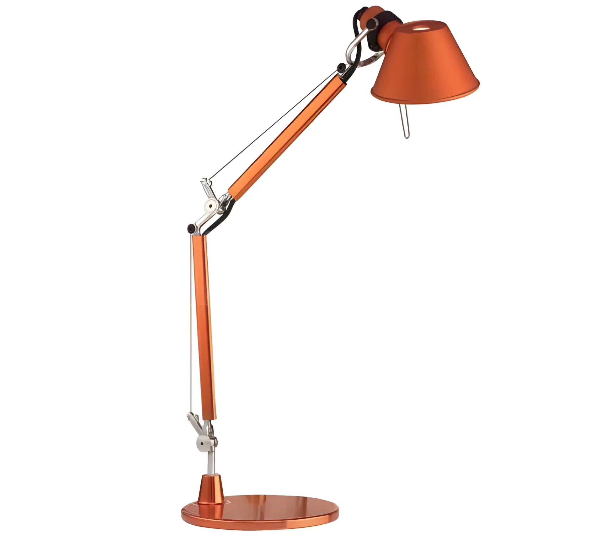 Pomarańczowa lampka biurkowa - do pokoju dziecięcego