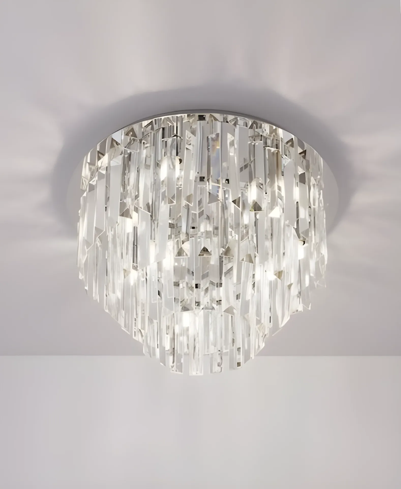 Kryształowy plafon Monaco - glamour do łazienki i kuchni