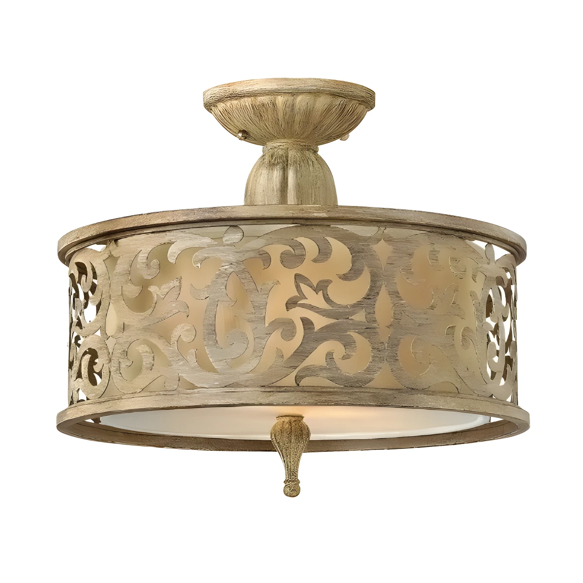 Lampa sufitowa Carabel - kolor beżowy - HK/CARABEL/SF/S