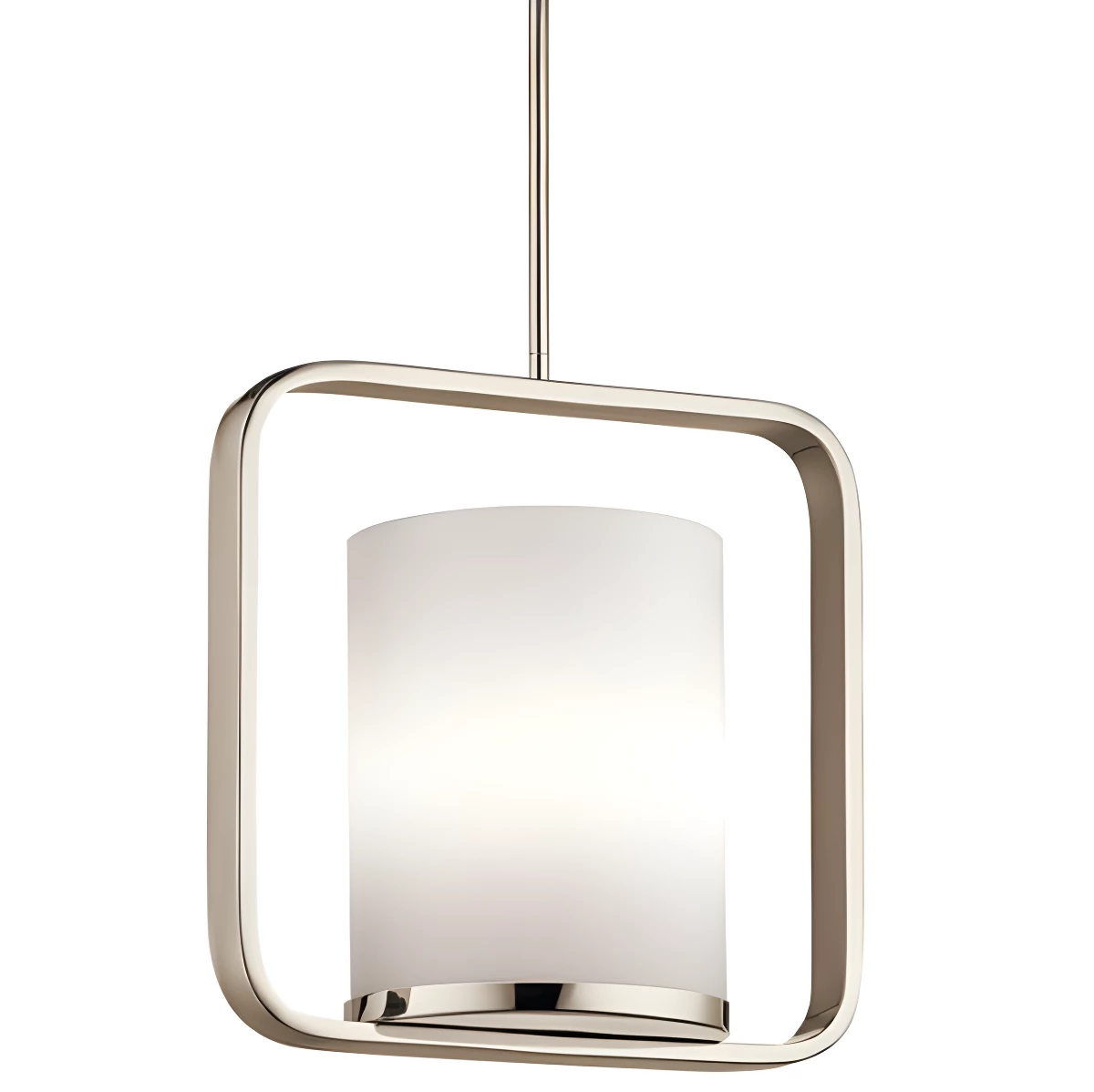 Lampa wisząca City Lights - kolor biały, srebrny - KL/CITY LOFT/P/M