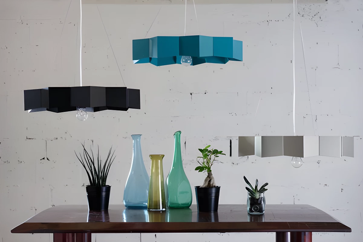 Lampa wisząca Geo - kolor Zielony - LGH0534