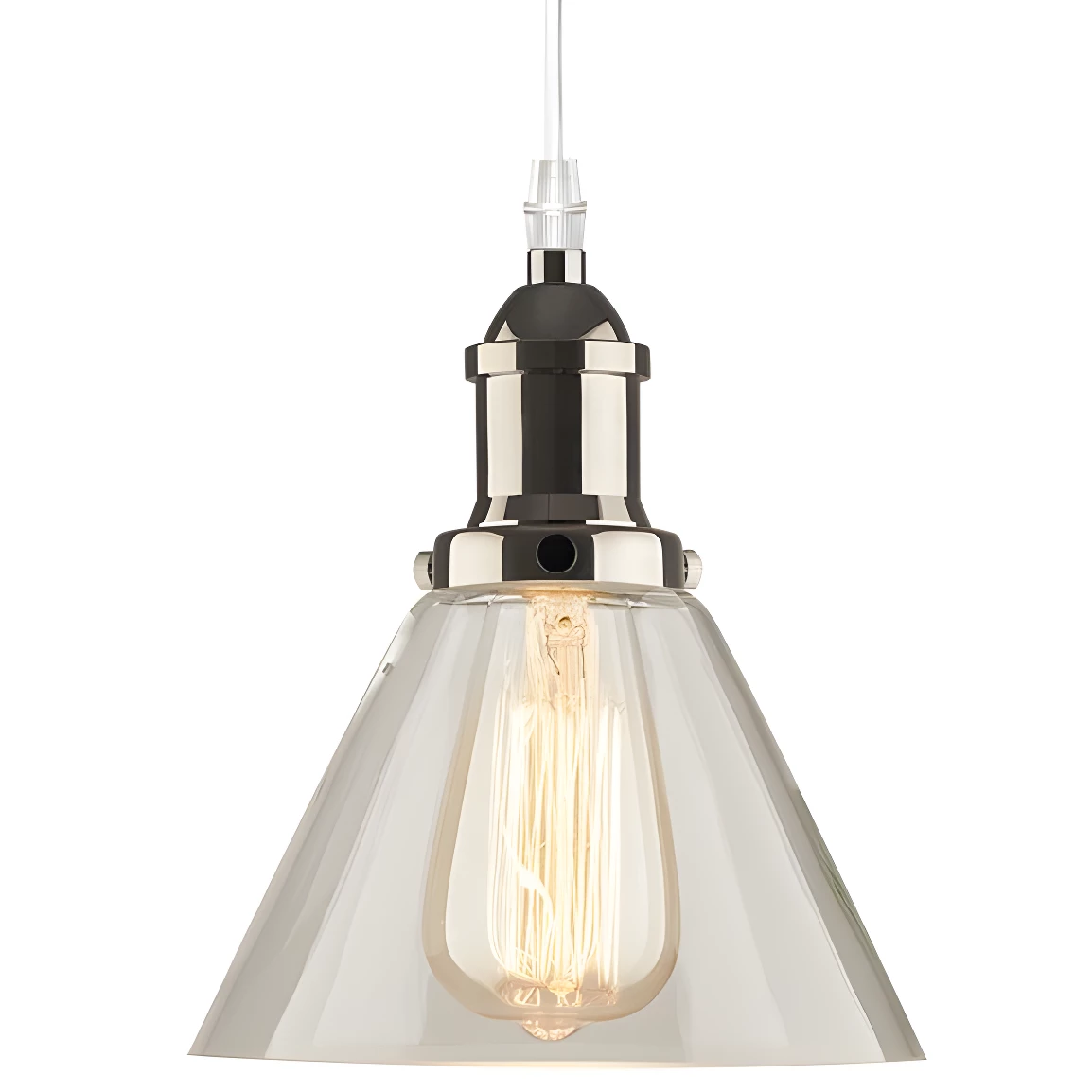 Potrójna lampa wisząca - New York Loft No. 1 - transparentna - LA034/CO3_chrom