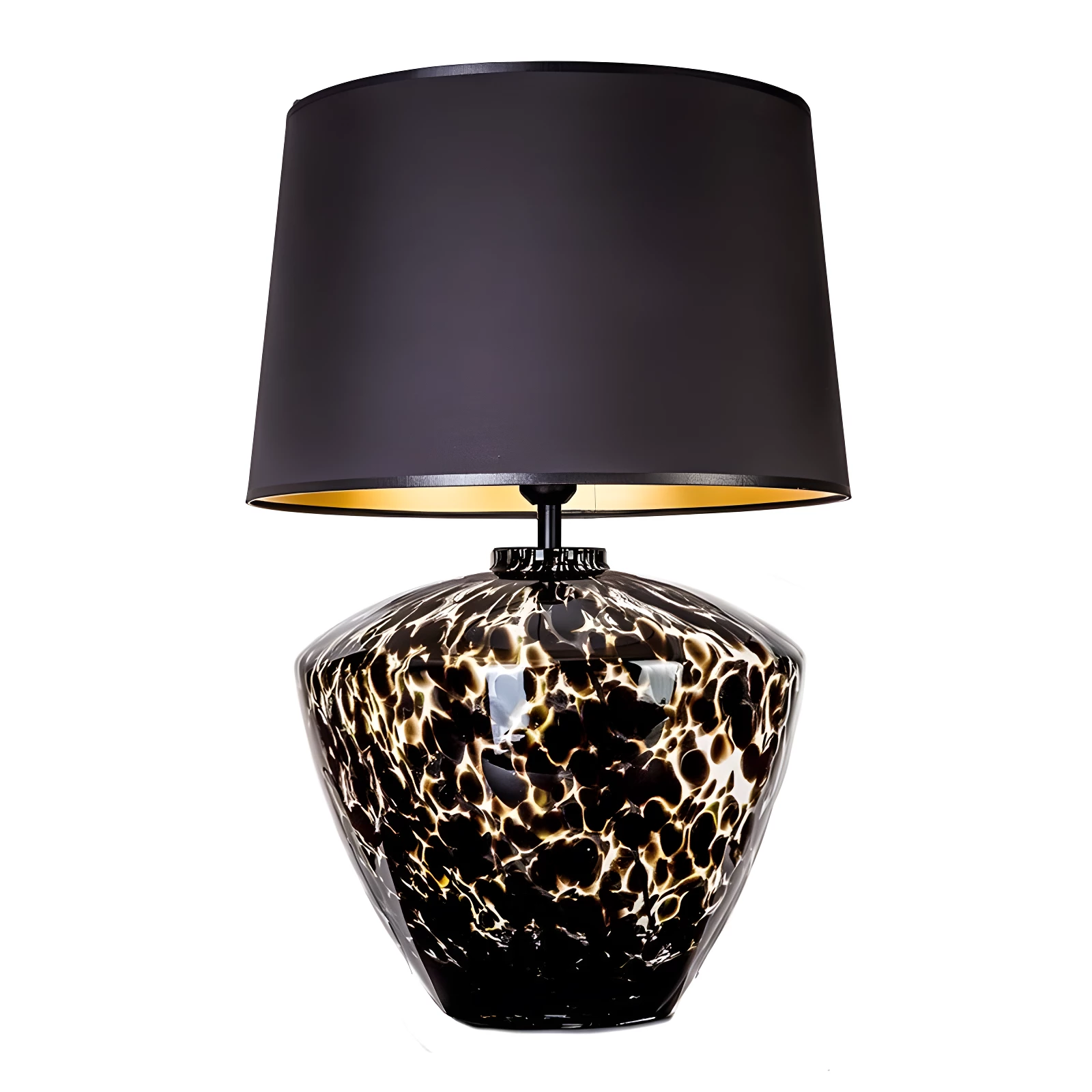 Lampa stołowa Parma - kolor beżowy, połysk, Czarny - L049102248