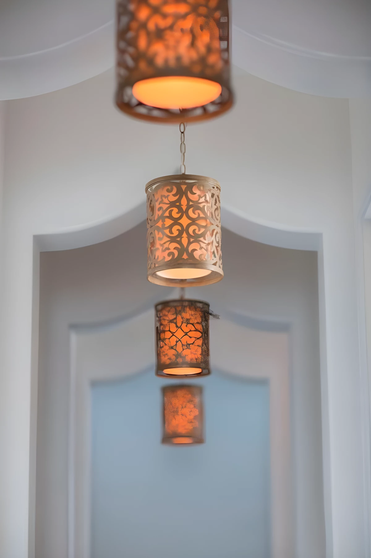 Lampa wisząca Carabel - kolor beżowy - HK/CARABEL/P/A