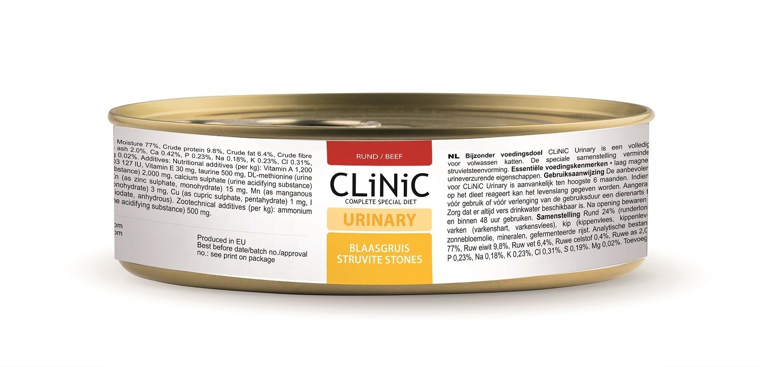 CLiNiC Cat Urinary Beef - mokra karma weterynaryjna na struwity dla kotów - karma dla zwierząt