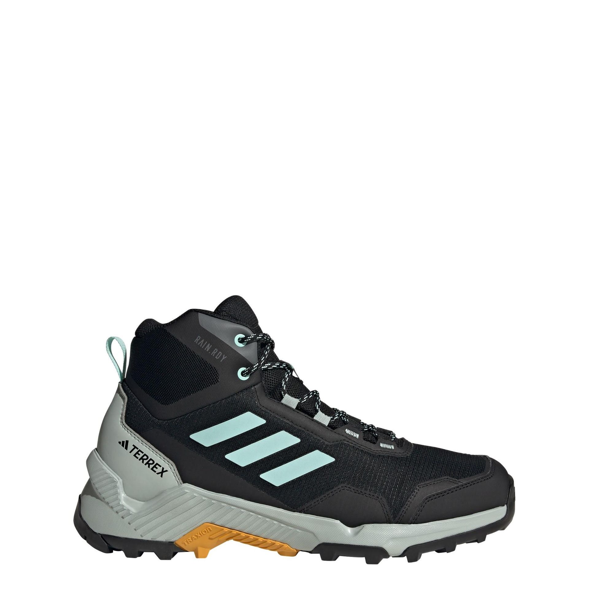 adidas Eastrail 2.0 Mid Rain.rdy męskie buty trekkingowe, Core Black Semi Flash Aqua Preloved Yellow, 46 EU