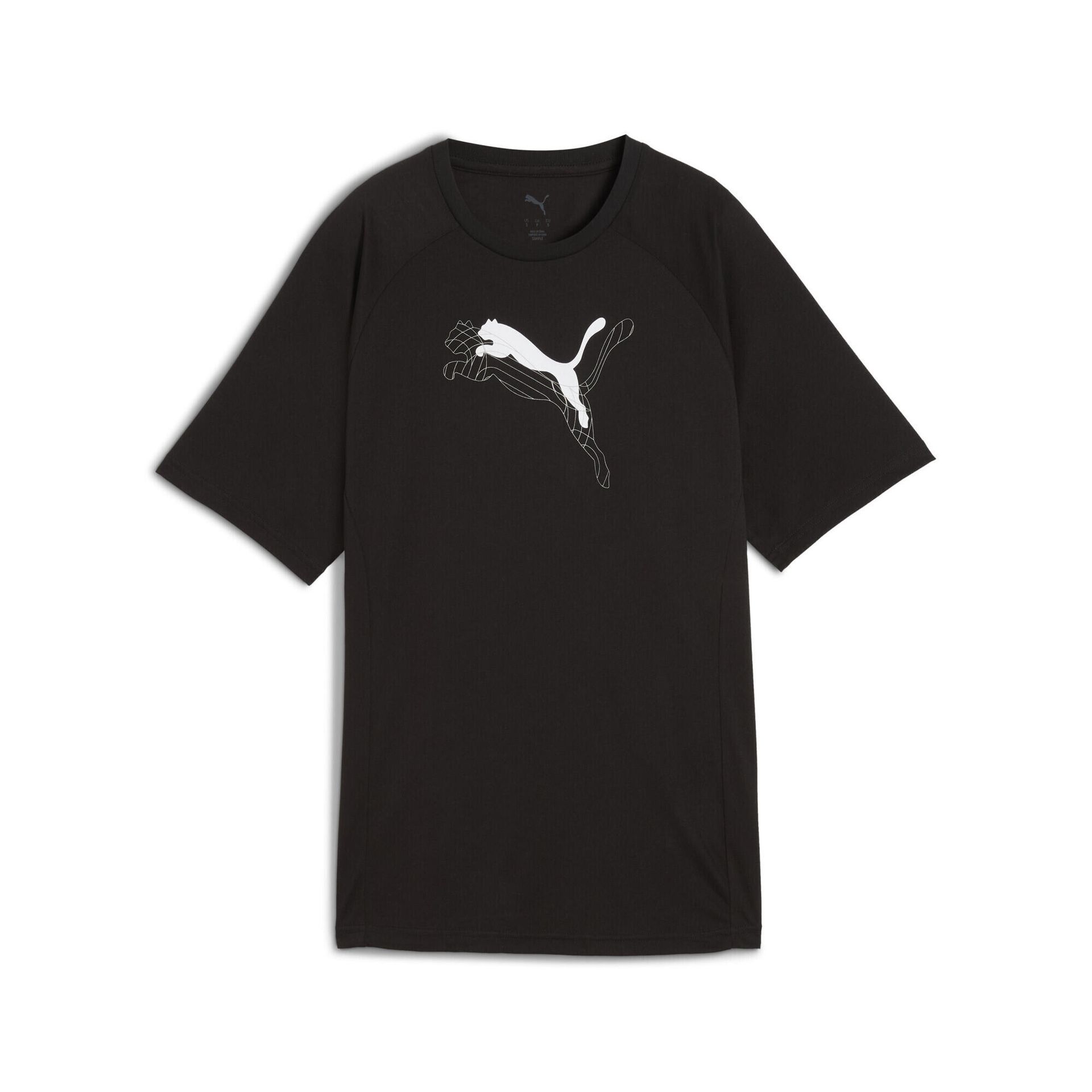 Damska koszulka Evostripe o luźnym kroju z grafiką PUMA Black