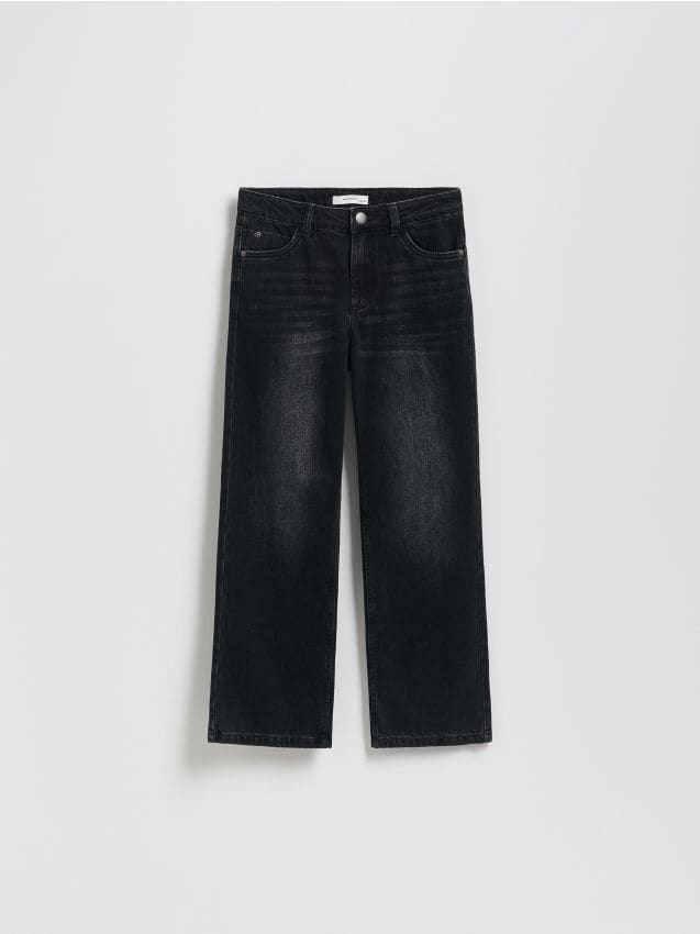 Reserved - Jeansy straight fit - czarny