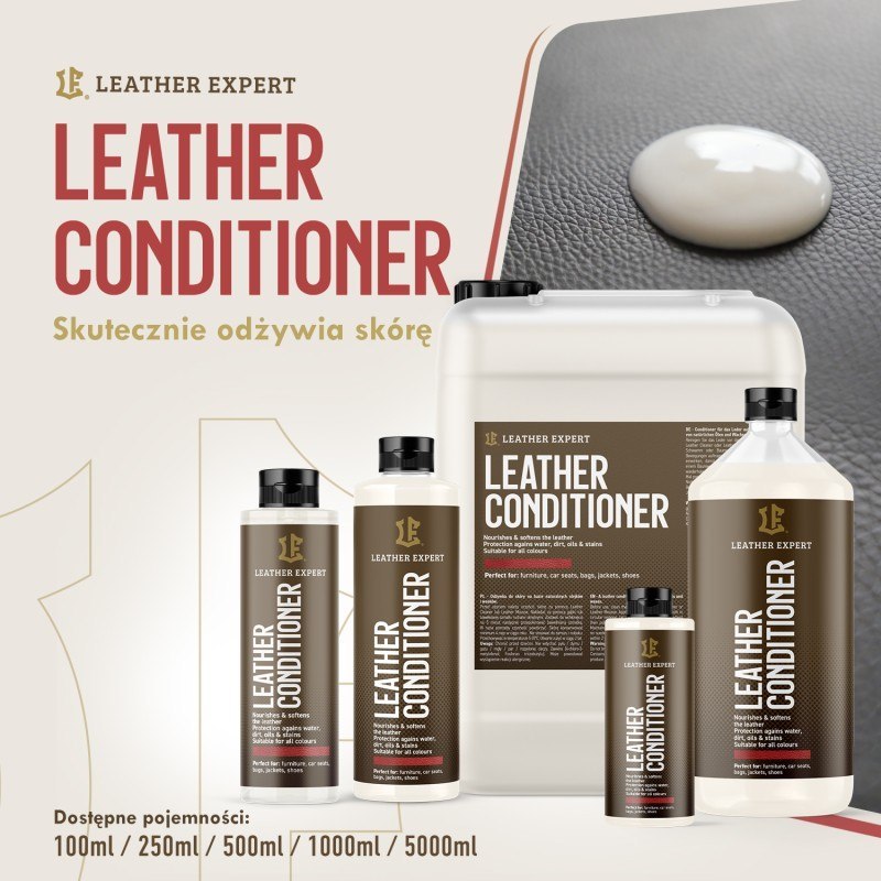 Odżywka do skóry naturalne olejki i wosk 100 ml Leather Expert LE-08-C100
