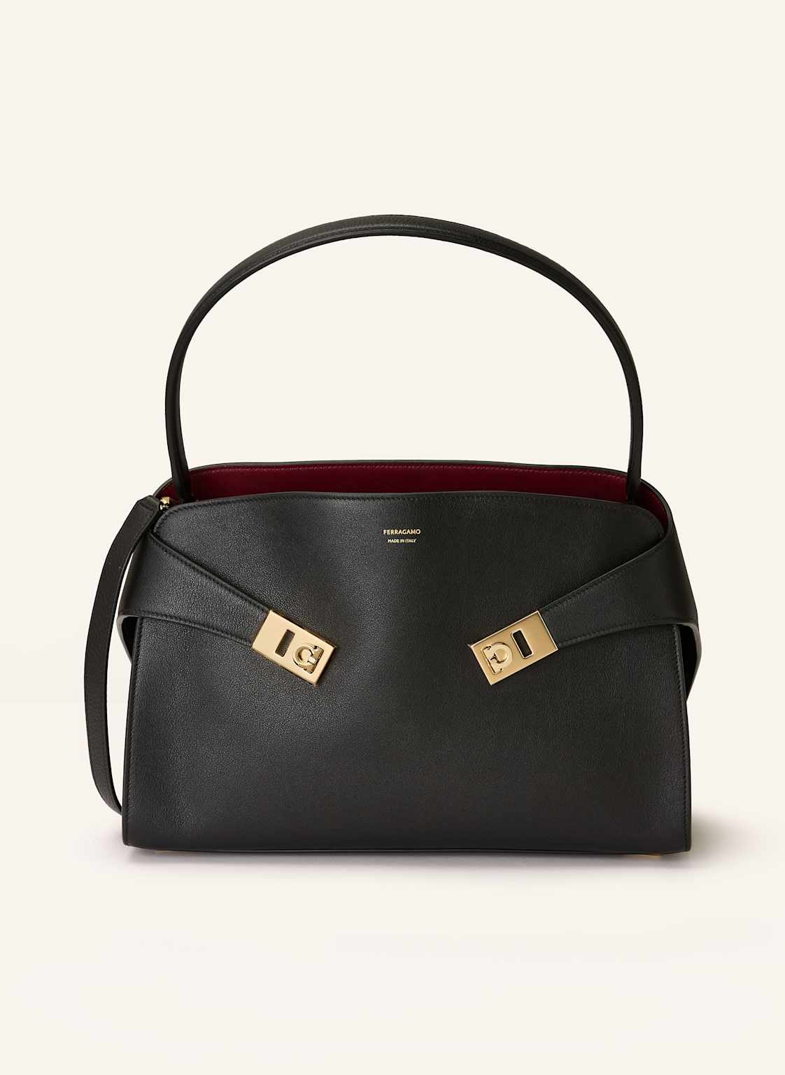 Ferragamo Torebka Hug schwarz