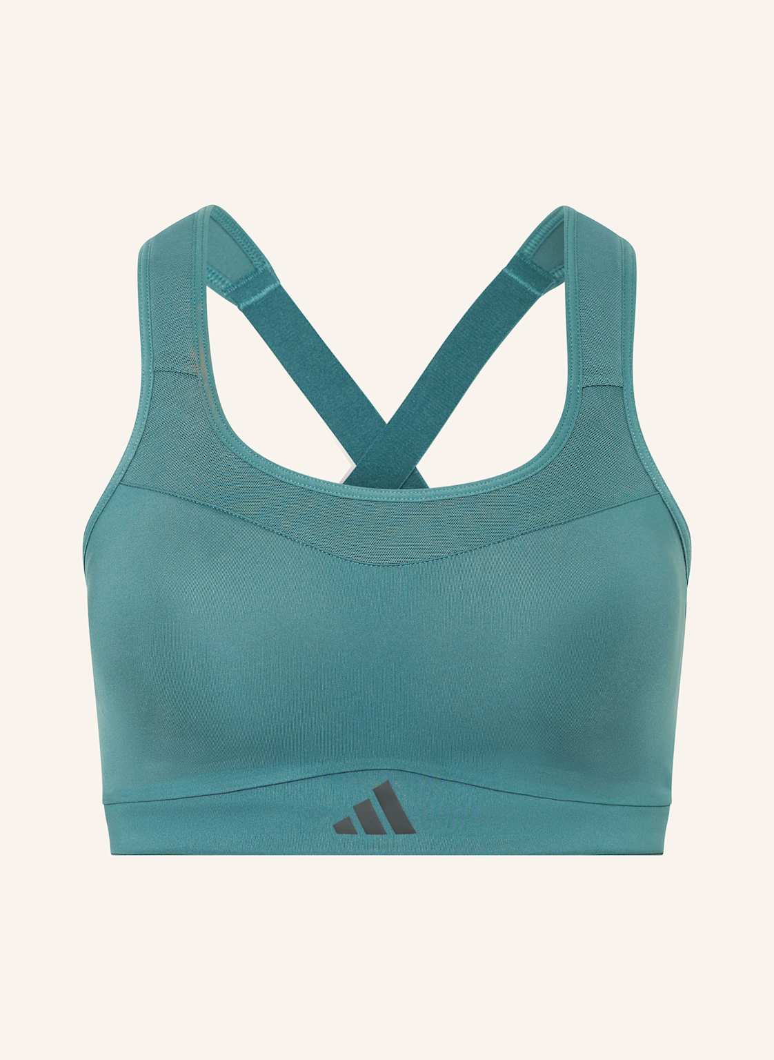 Adidas Biustonosz Sportowy Tlrd Impact Training Z Siateczką gruen