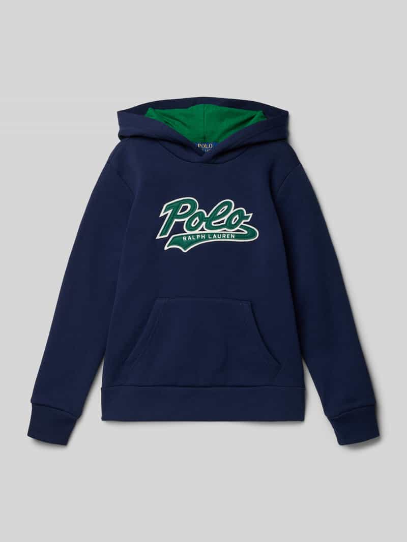 Bluza z kapturem z wyhaftowanym logo