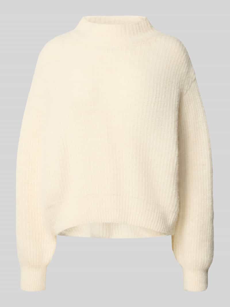 Sweter z dzianiny o kroju oversized ze stójką