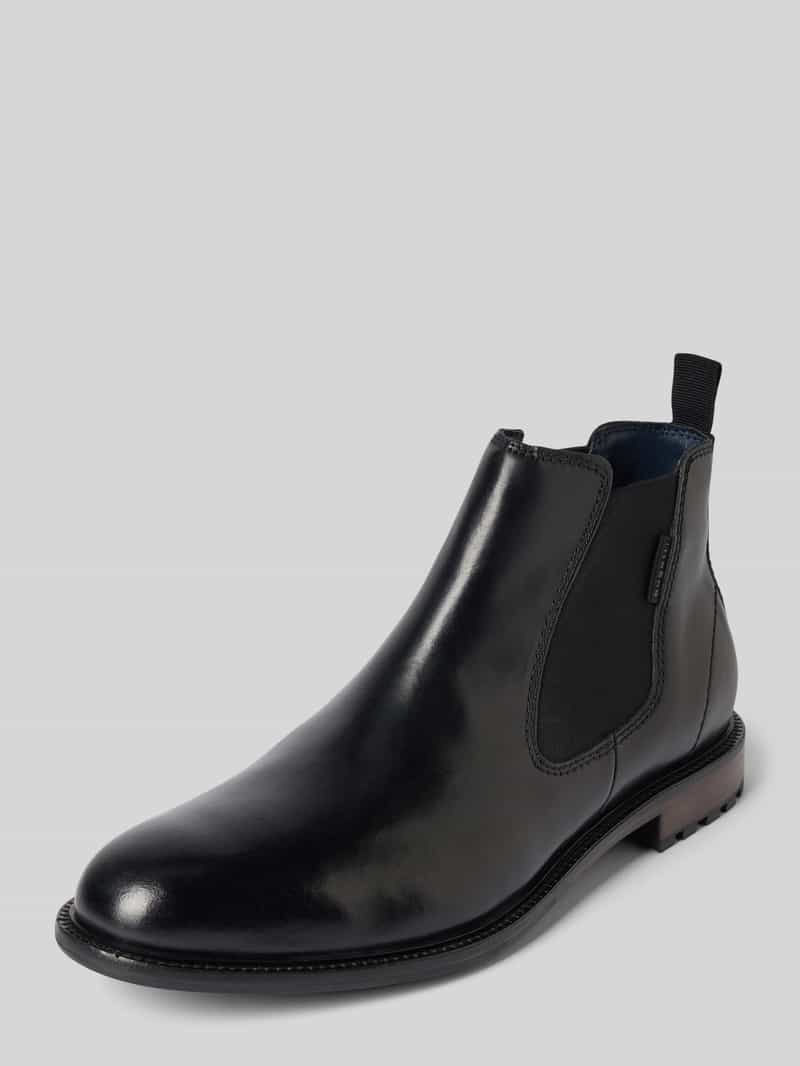 Buty chelsea ze skóry z pętelką model ‘Bonifacio’