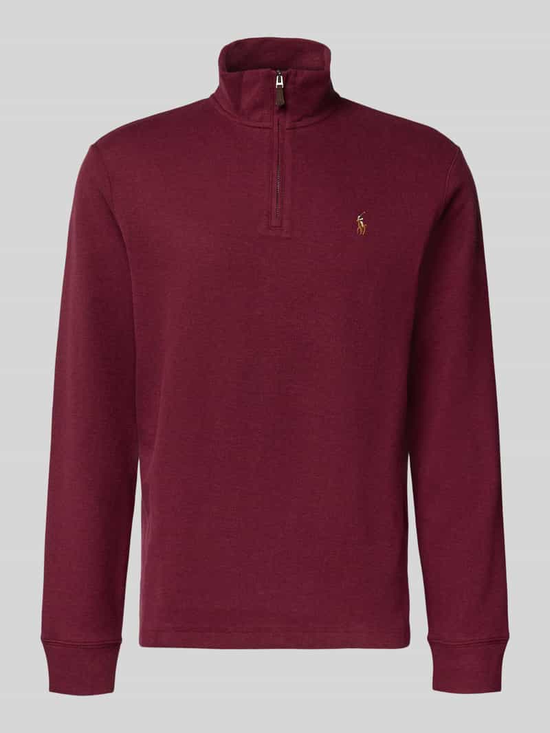 Sweter z dzianiny ze stójką