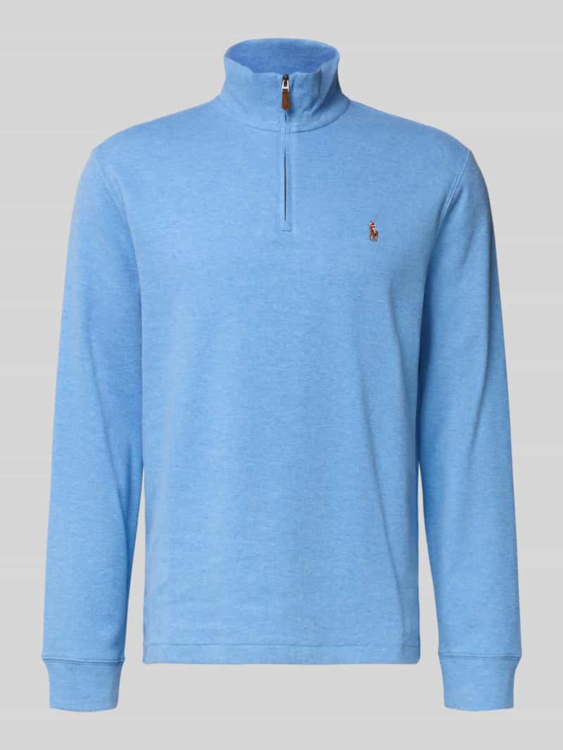 Sweter z dzianiny ze stójką