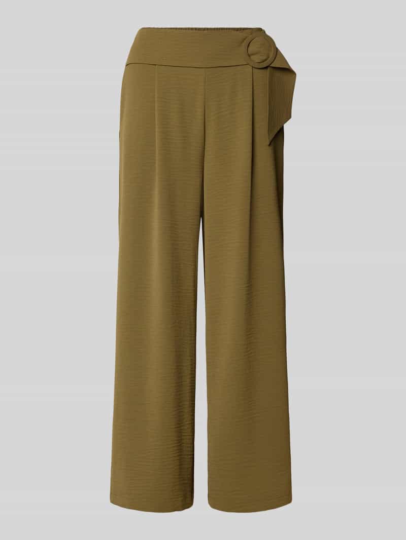 Spodnie materiałowe z wpuszczanymi kieszeniami w stylu francuskim