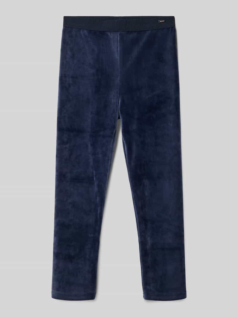 Legginsy o kroju skinny fit z detalem z logo