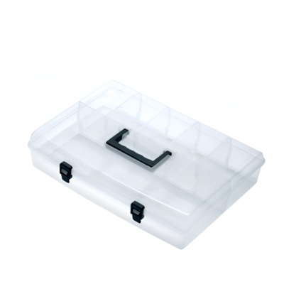 Skrzynka organizer narzędziowy Unibox Nun 40 x 29,8 x 8,5 cm transparentny