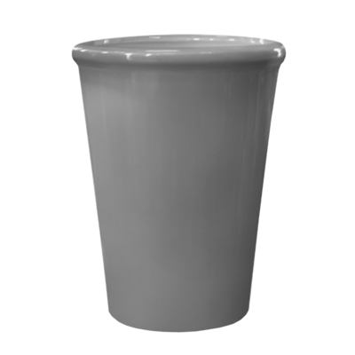 Doniczka ceramiczna z podstawką palma (palmowa) szary 24 cm