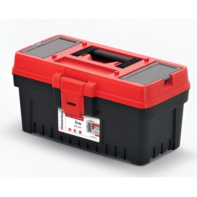 Skrzynka narzędziowa Evo z uchwytem 15 l czarno-czerwony