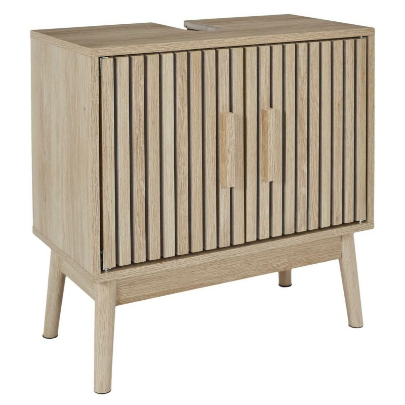 Szafka pod umywalkę LINEA – lamele, dąb artisan
