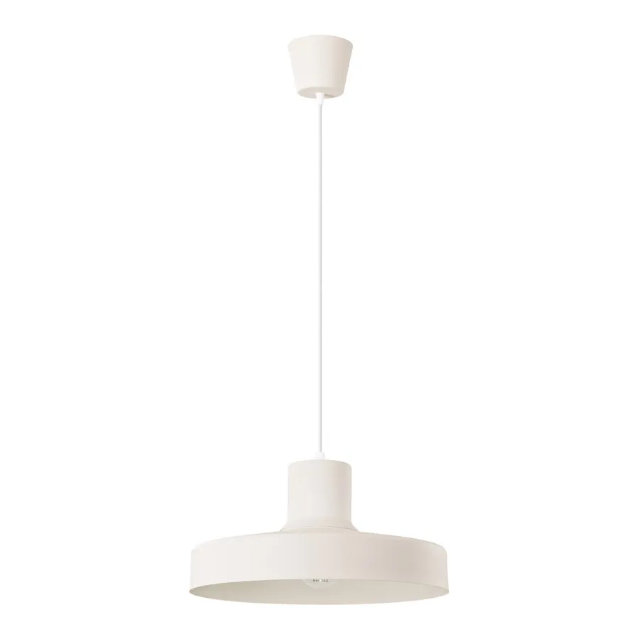 Beżowa industrialna lampa wisząca - J112-Lystra
