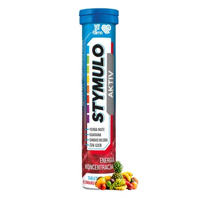 Kompleks witamin i minerałów WEGAFARM Stymulo Aktiv Tropikalny (24 tabletek)