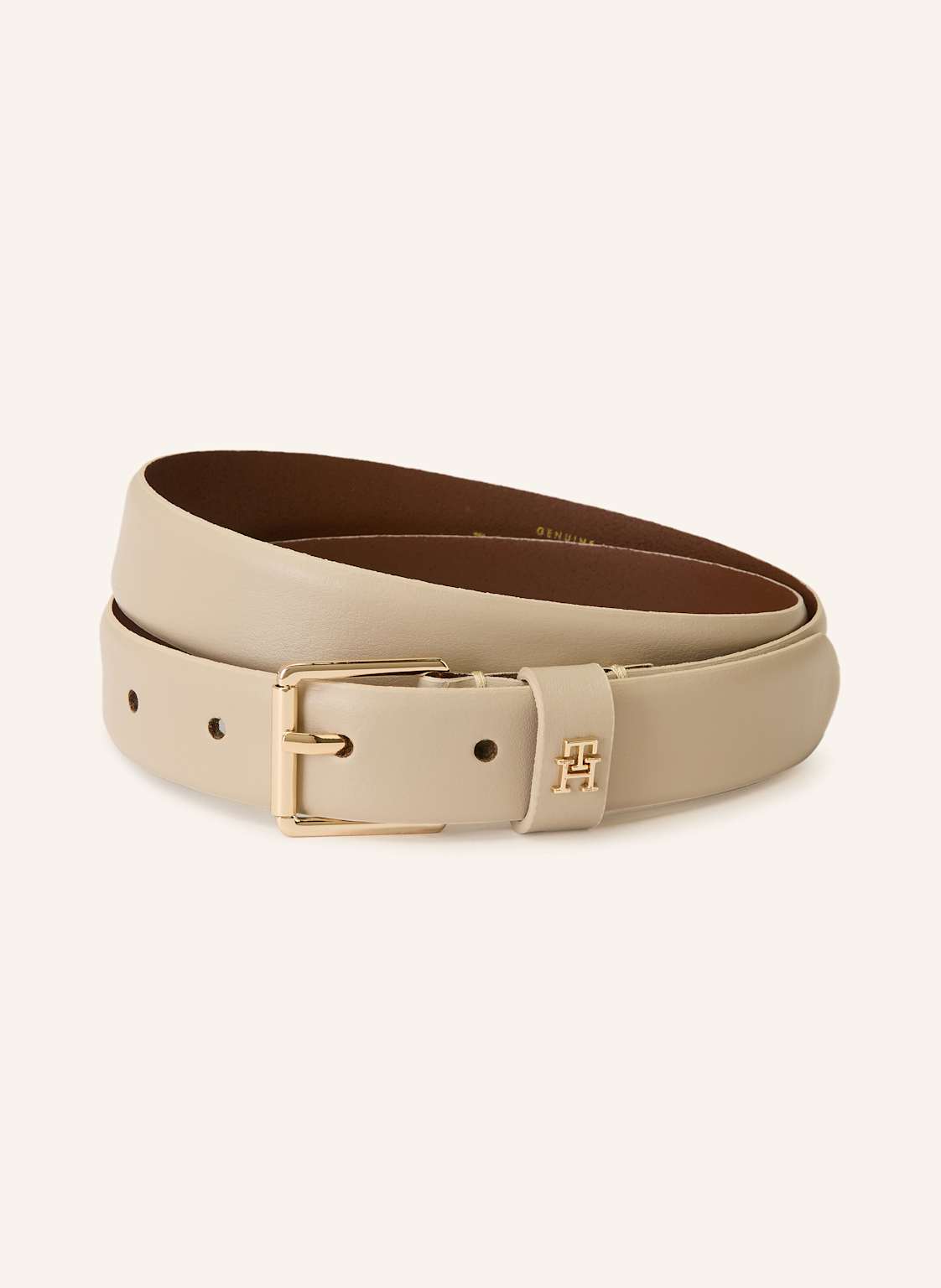 Tommy Hilfiger Pasek Skórzany braun
