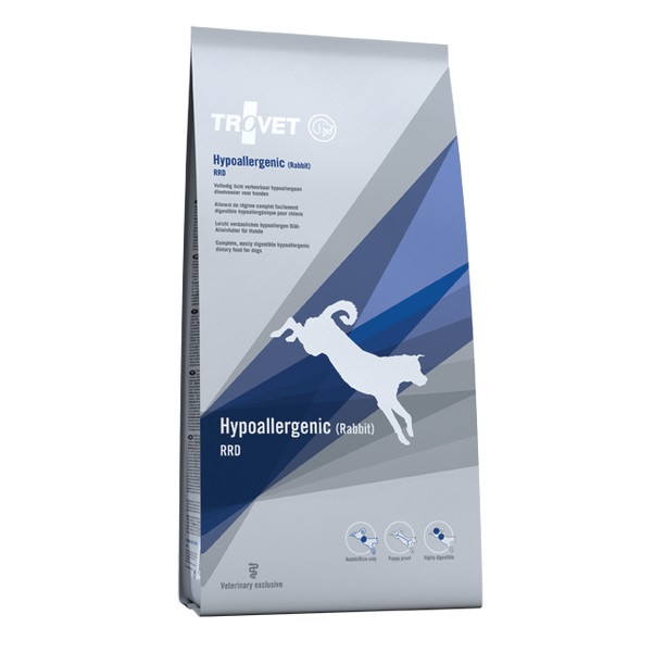 TROVET Hypoallergenic RRD Królik - sucha karma dla psa - 3kg