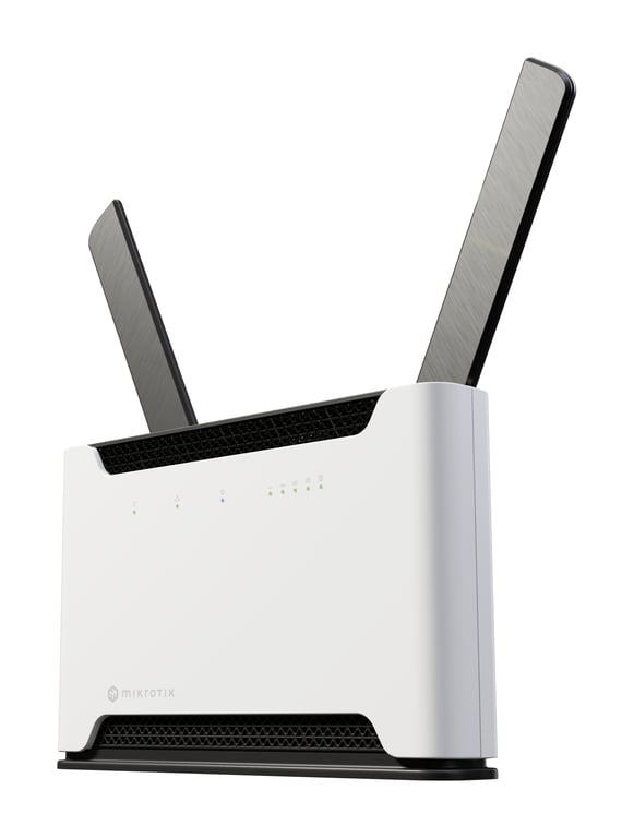 Mikrotik Chateau 5G R17 ax router bezprzewodowy Gigabit Ethernet Dual-band (2.4 GHz/5 GHz) Czarny, Szary S53UG+5HAXD2HAXD-TC&RG650E-EU