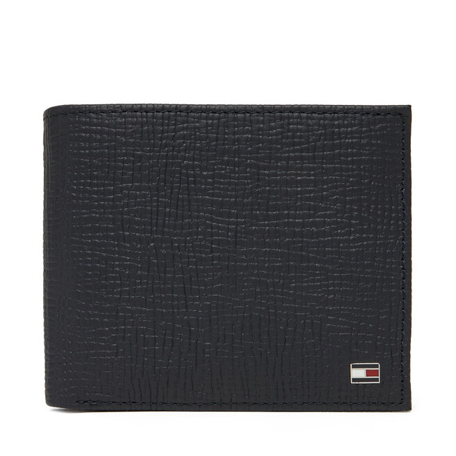 Duży Portfel Męski Tommy Hilfiger Th Flag Cc & Coin AM0AM13709 Granatowy