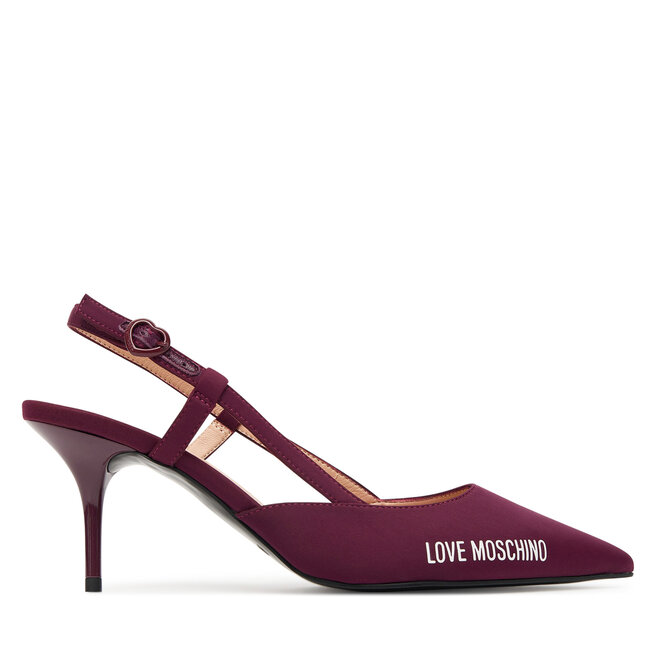 Sandały LOVE MOSCHINO JA10267G1NIMX55641 Bordowy