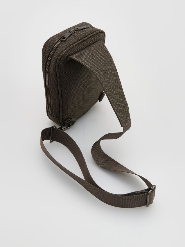 Reserved - Saszetka crossbody - ciemnobrązowy