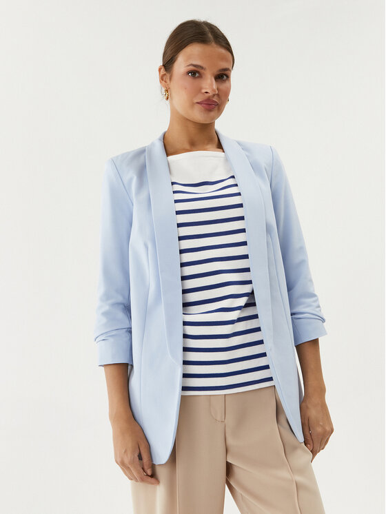 Pieces Marynarka Boss 17090996 Błękitny Regular Fit