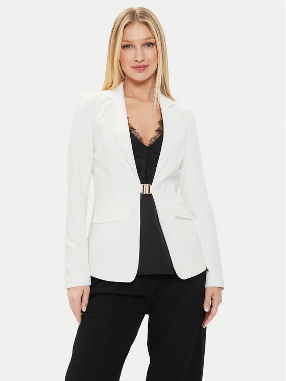 Morgan Marynarka 241-VIAZA.F Biały Slim Fit