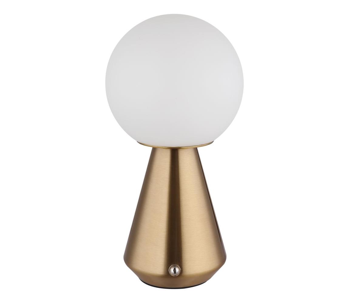 Globo 21029C - LED Ściemnialna akumulatorowa dotykowa lampa stołowa SORA 1,5W/5V 1800 mAh miedź